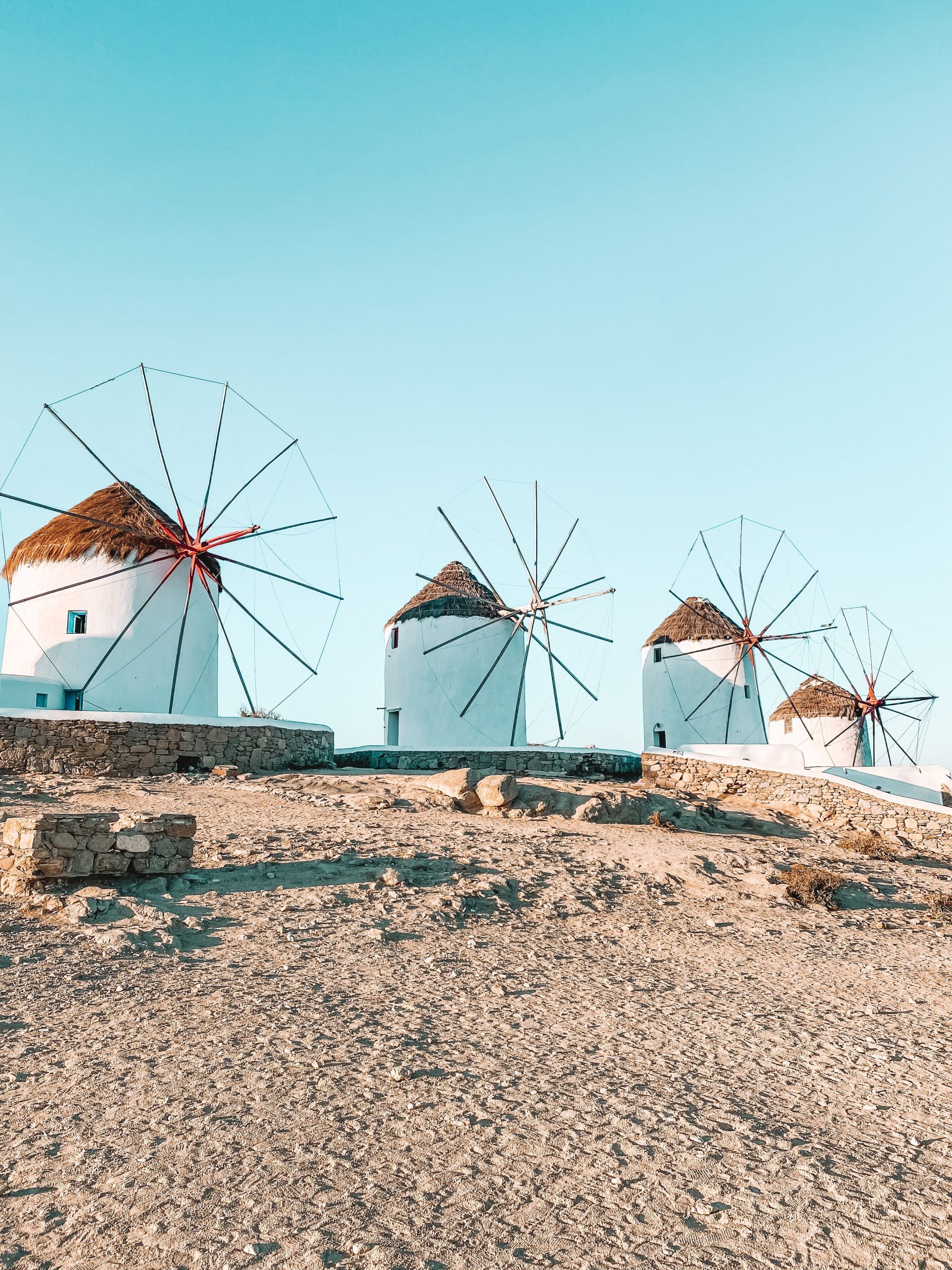 Bekannte Windmühlen auf Mykonos